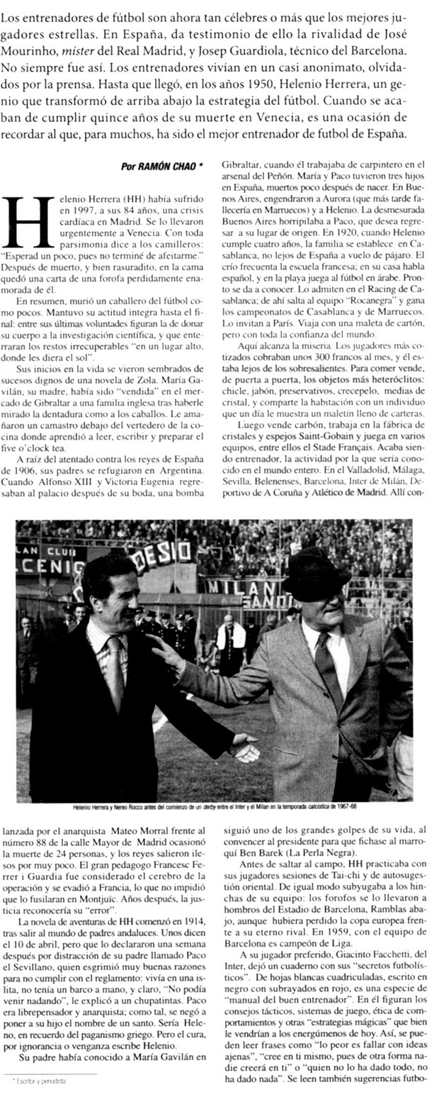 Helenio Herrera - Le Monde Diplomatique en español